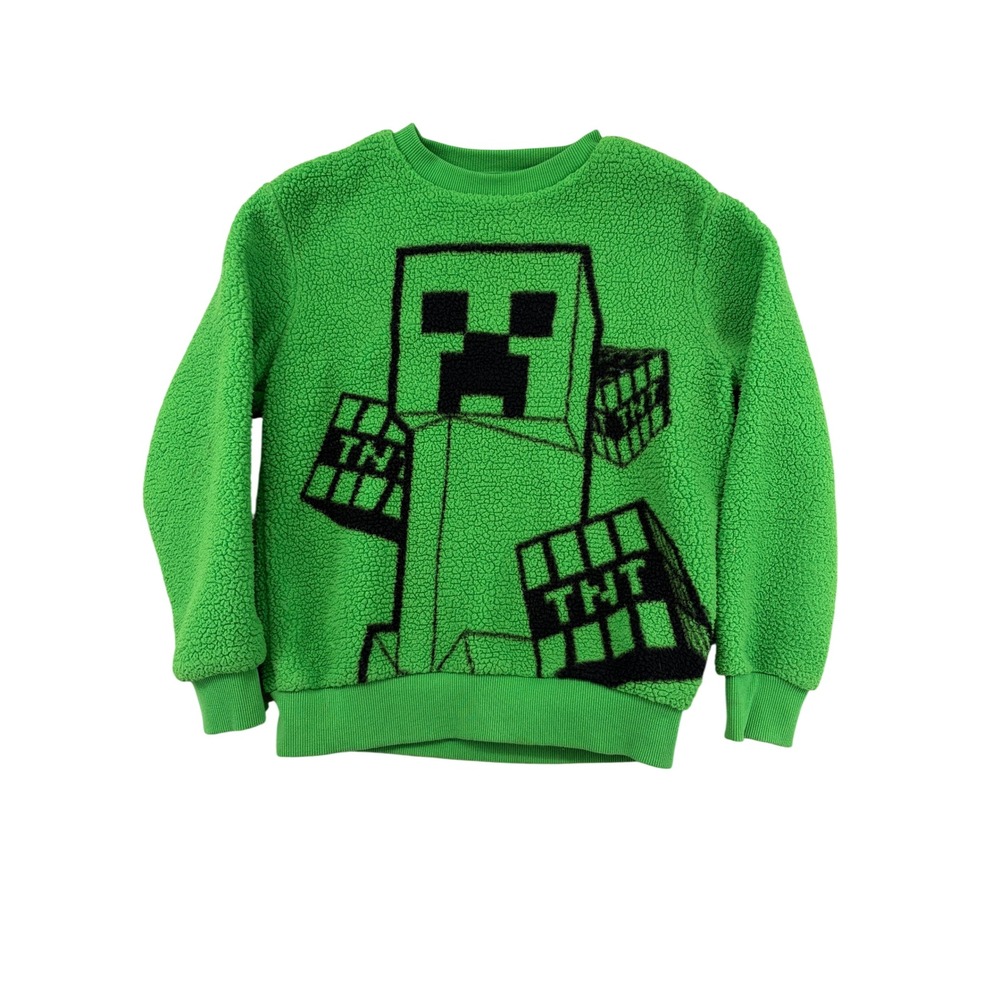 MINECRAFT! sherpa fuzzy cozy sweatshirt size 10/12
